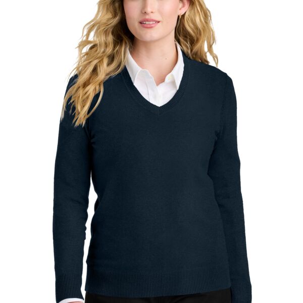 Women's Easy Care V Neck Sweater Thumbnail