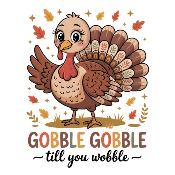 Gobble Gobble Turkey Design Thumbnail