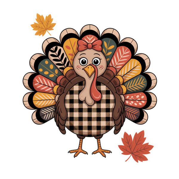 Thanksgiving Turkey Fall Leaves Thumbnail