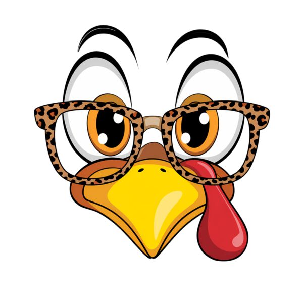 Turkey Face Leopard Glasses Thumbnail