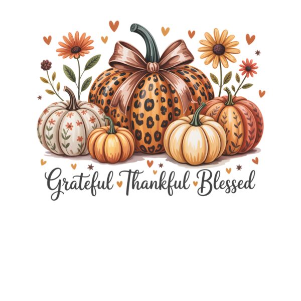 Grateful Thankful Blessed Thanksgiving Thumbnail